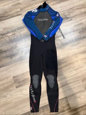 Body Glove Women's Full Wetsuit - Black, Blue & Pink 5/6